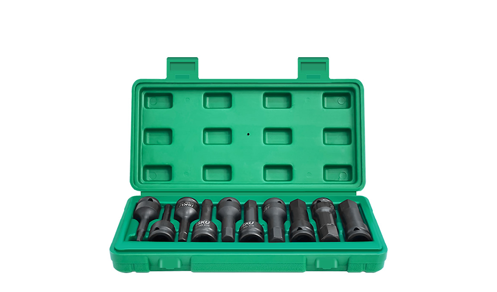 Impact Hex Bit Set Long 10 Pcs CR-MO