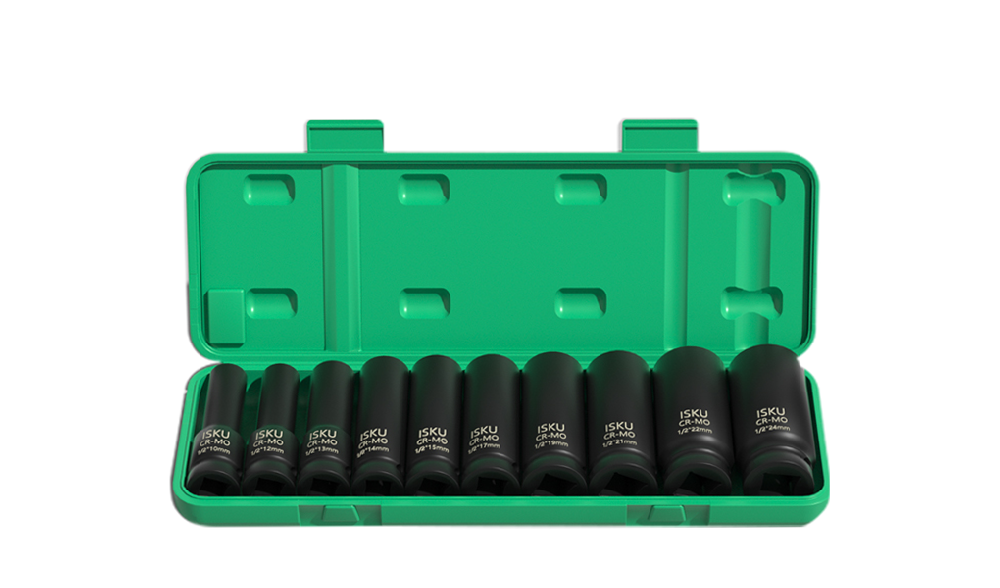 Impact Socket Long Set 10 Pcs CR-MO